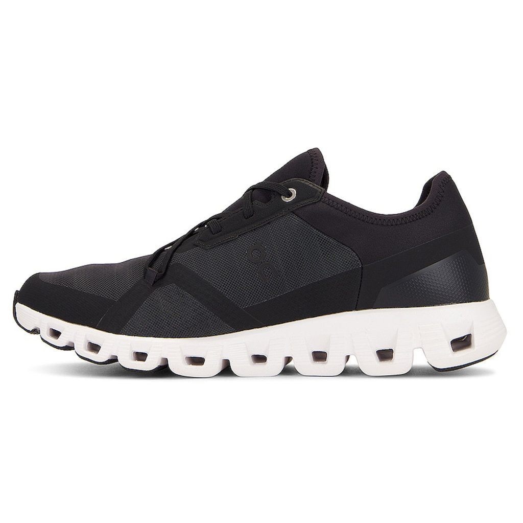 On Cloud X 3 AD Textile Synthetic Mens Trainers#color_black white