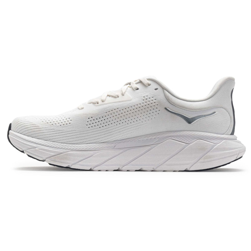 Hoka One One Arahi 7 Textile Mens Trainers#color_blanc de blanc steel wool