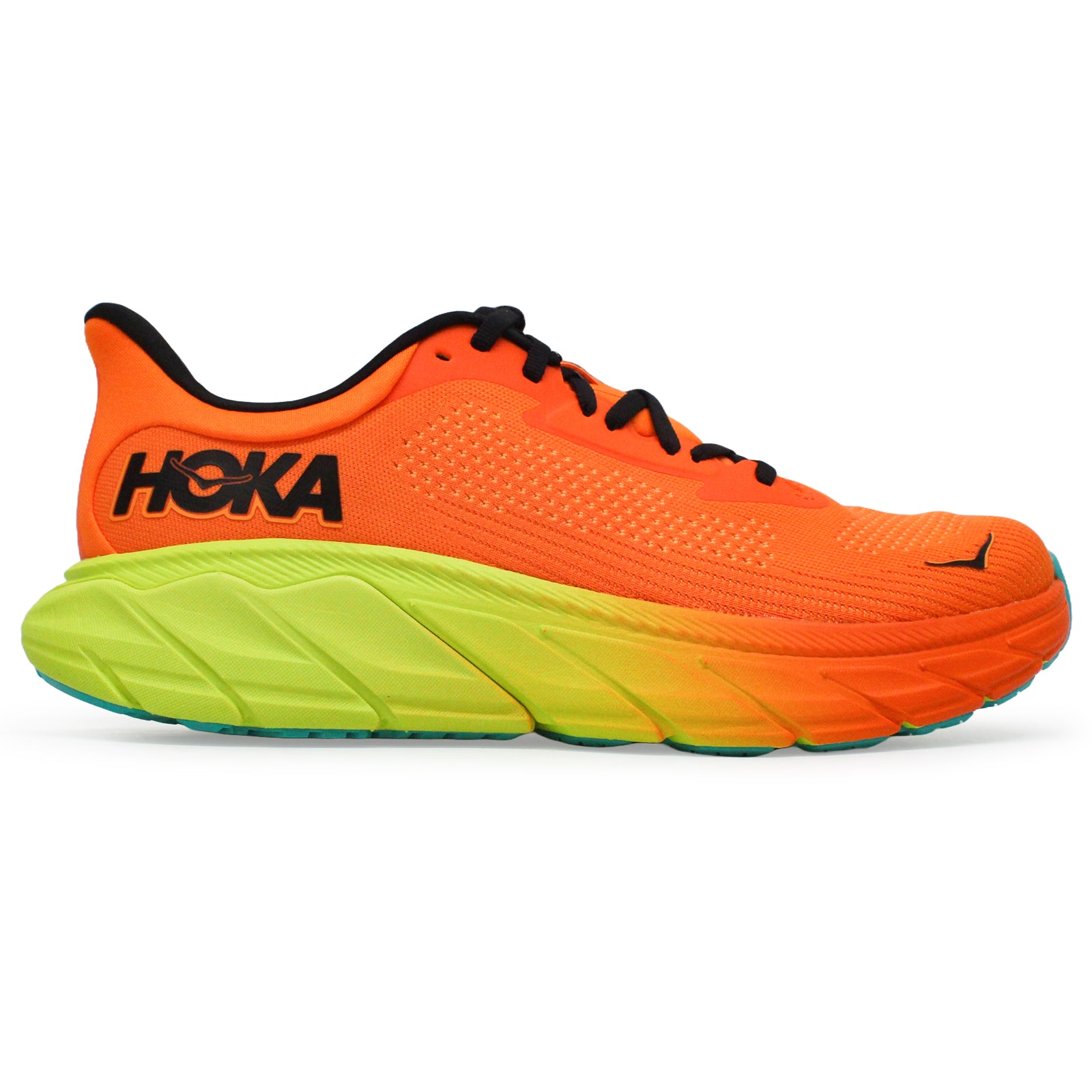 Hoka Arahi 7 Textile Mens Trainers#color_electric tangerine black