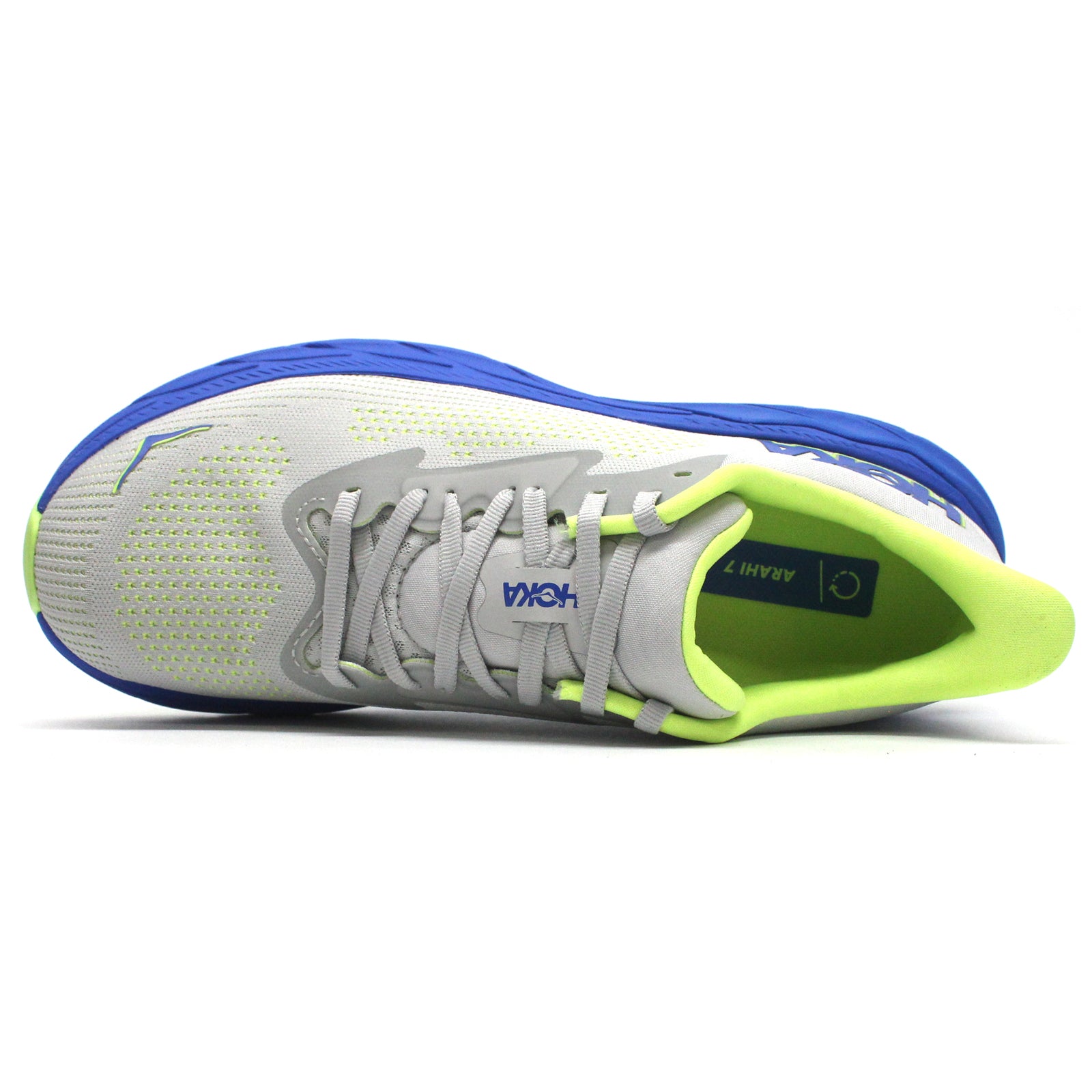 Hoka Arahi 7 Textile Mens Trainers#color_stardust electric cobalt