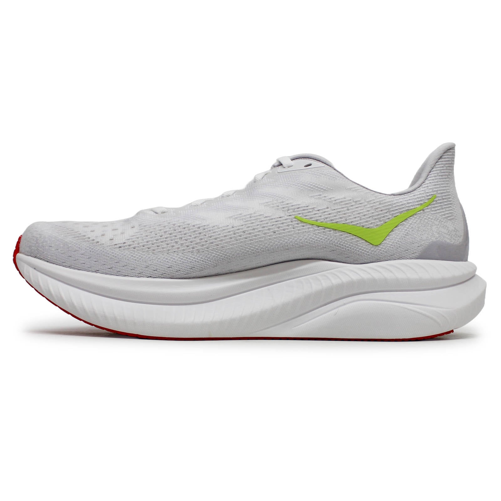 Hoka One One Mach 6 Textile Mens Trainers#color_white nimbus cloud