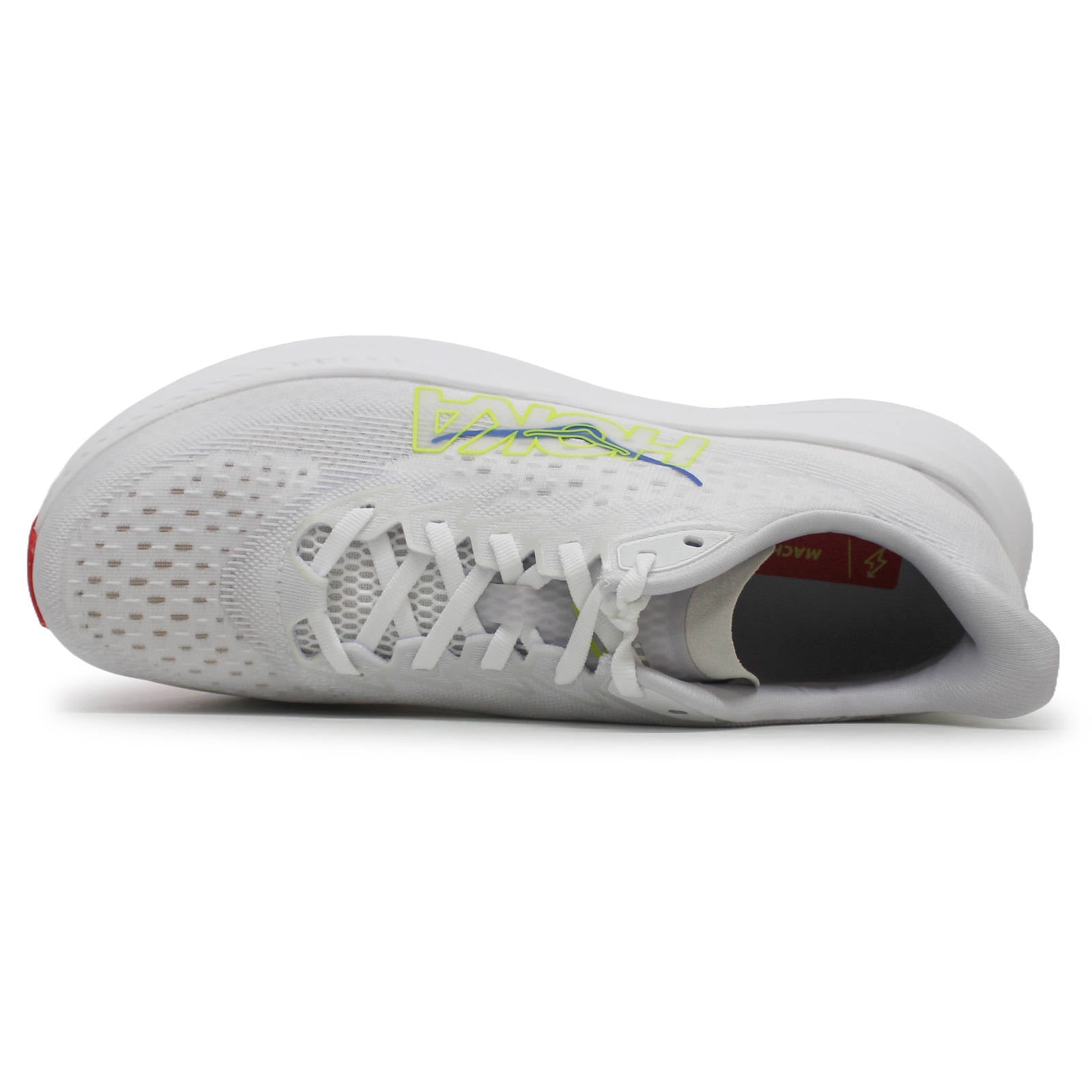 Hoka One One Mach 6 Textile Mens Trainers#color_white nimbus cloud