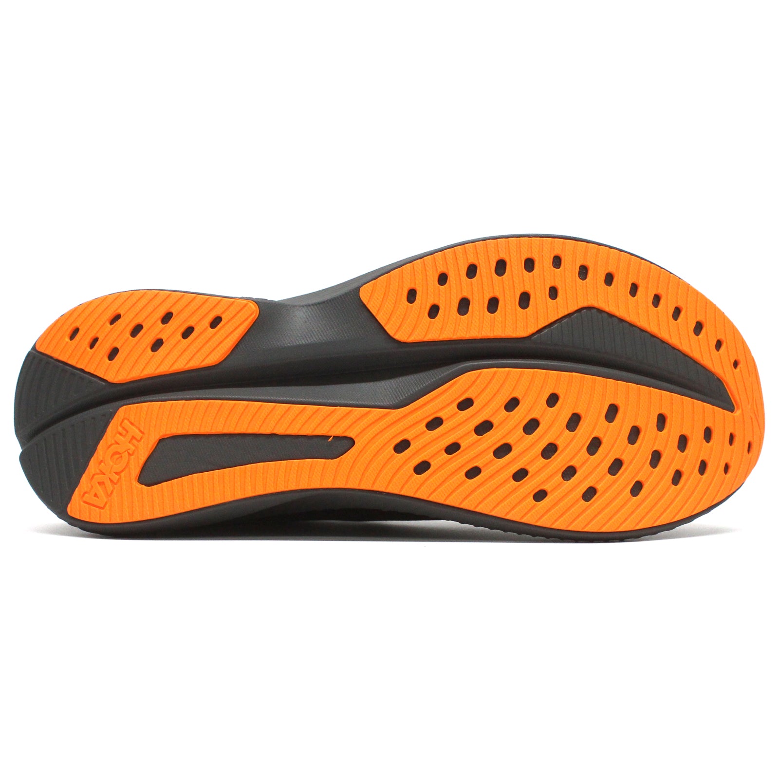 Hoka Mach 6 Textile Mens Trainers#color_black electric tangerine