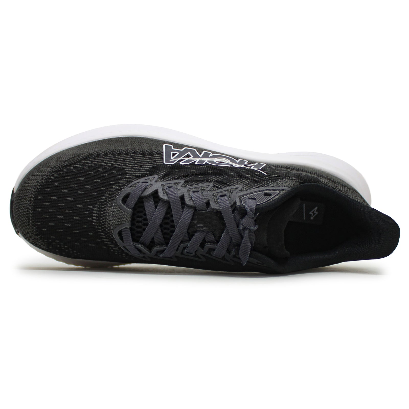 Hoka One One Mach 6 Textile Womens Trainers#color_black white