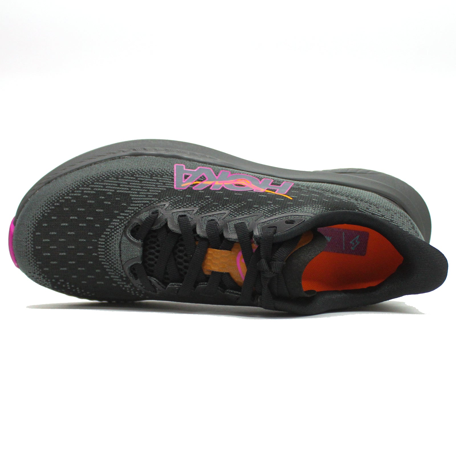 Hoka Mach 6 Textile Womens Trainers#color_black fuchsia