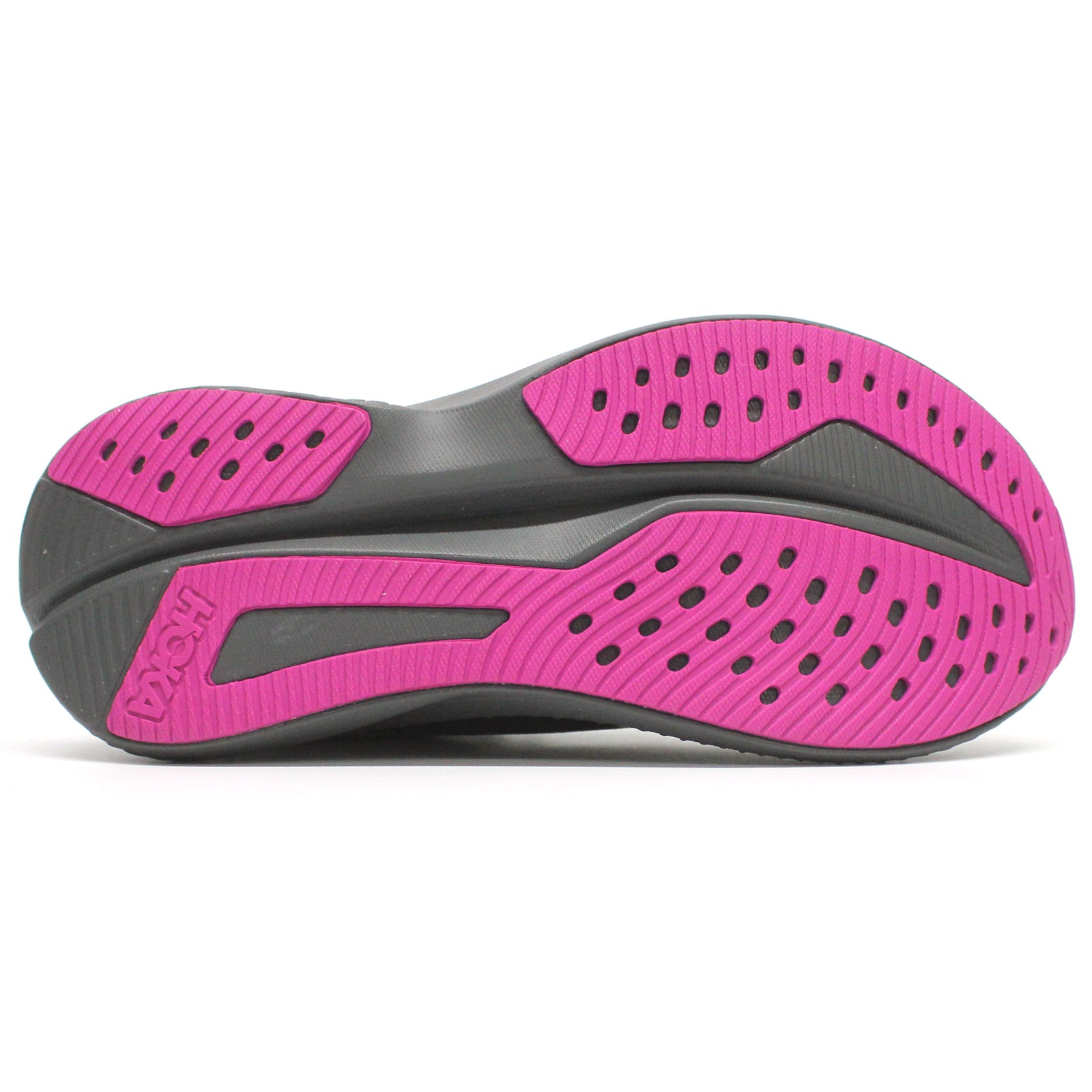 Hoka Mach 6 Textile Womens Trainers#color_black fuchsia