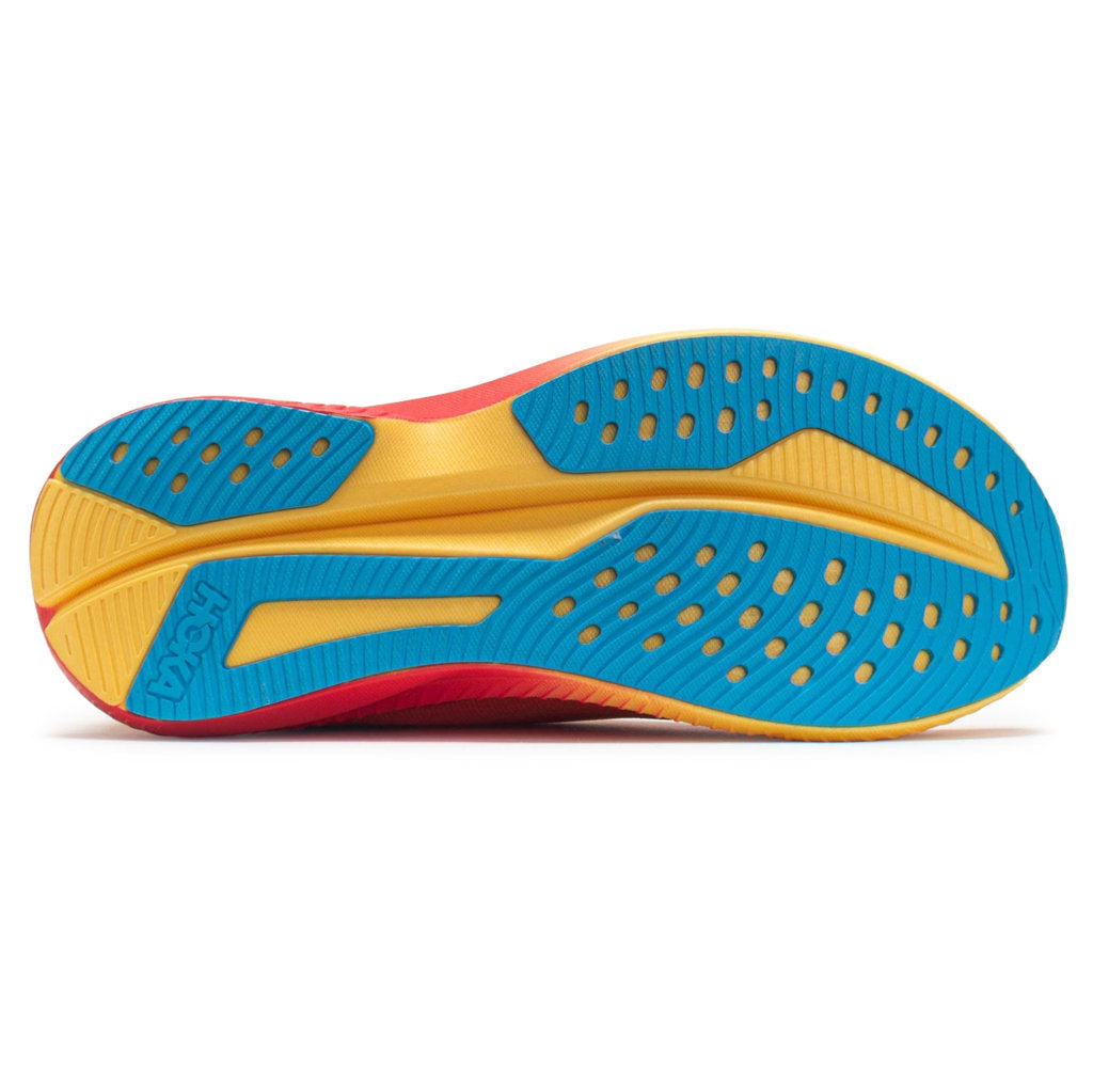 Hoka One One Mach 6 Textile Womens Trainers#color_poppy squash