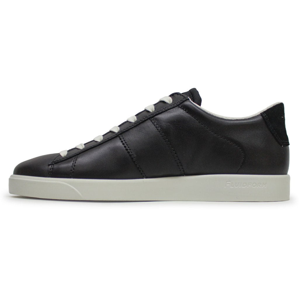 Ecco Street Lite 212803 Full Grain Leather Womens Trainers#color_black