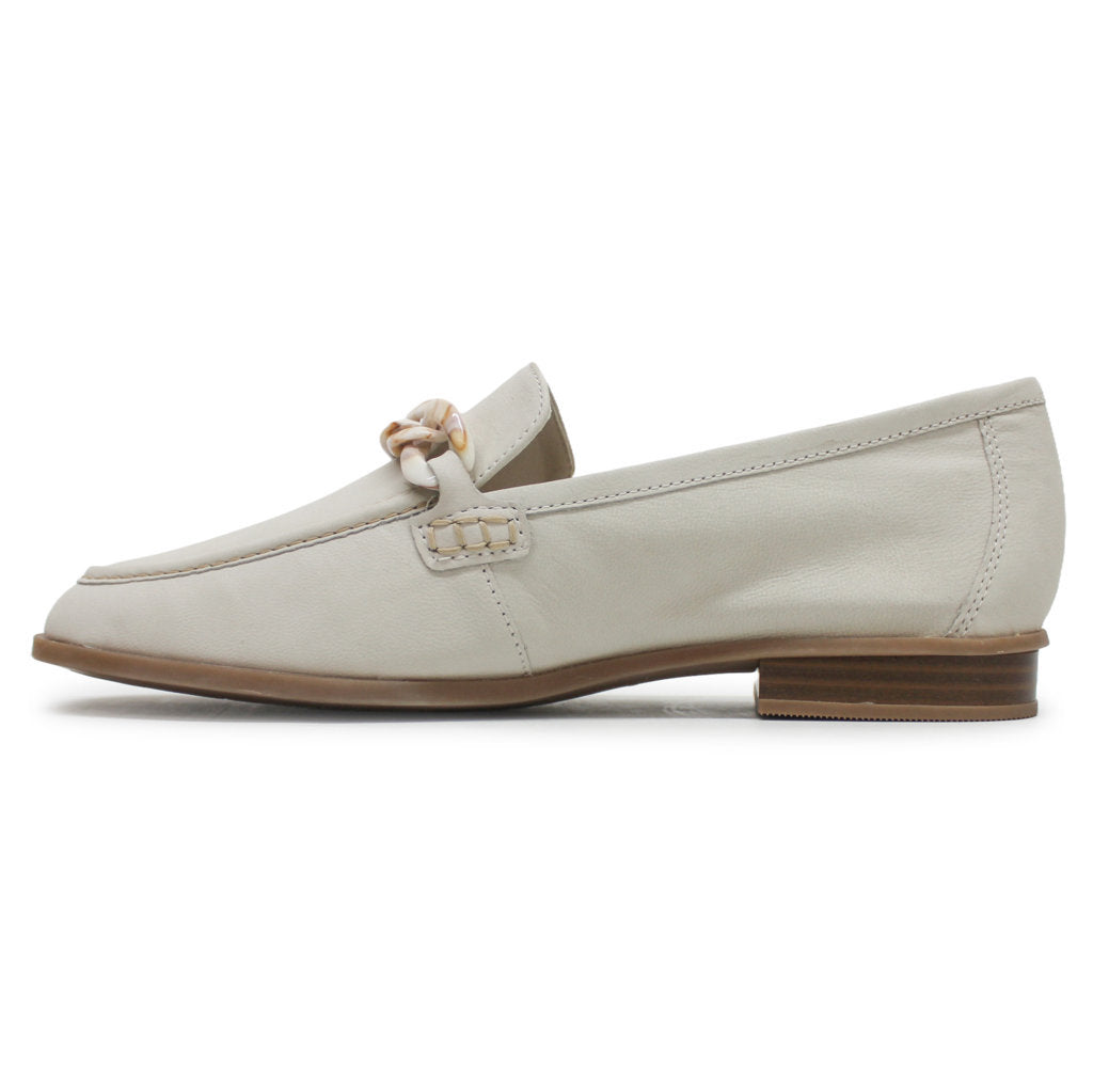 Clarks Sarafyna Iris Leather Womens Shoes#color_white