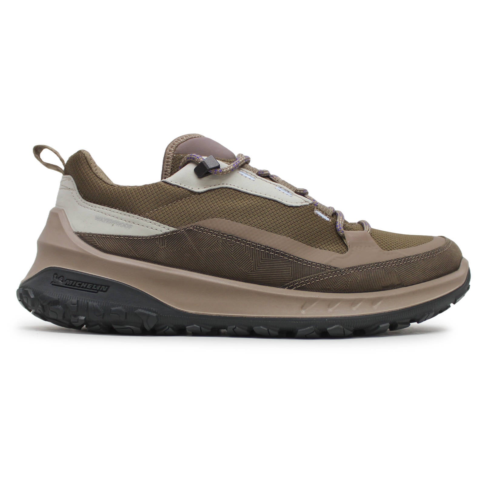 Ecco ULT-TRN Leather Textile Womens Shoes#color_Taupe Taupe