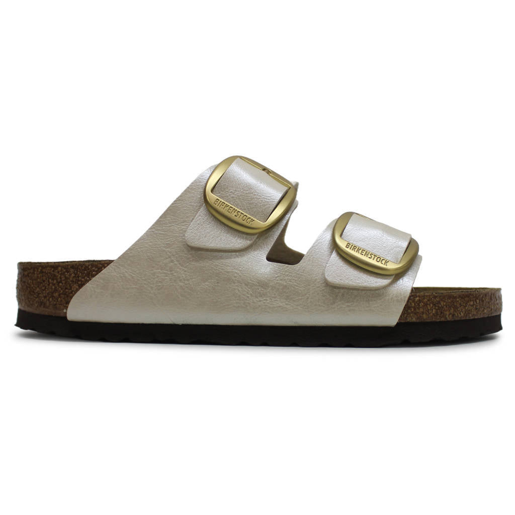 Birkenstock Arizona Big Buckle Birko-Flor Unisex Sandals#color_graceful pearl white