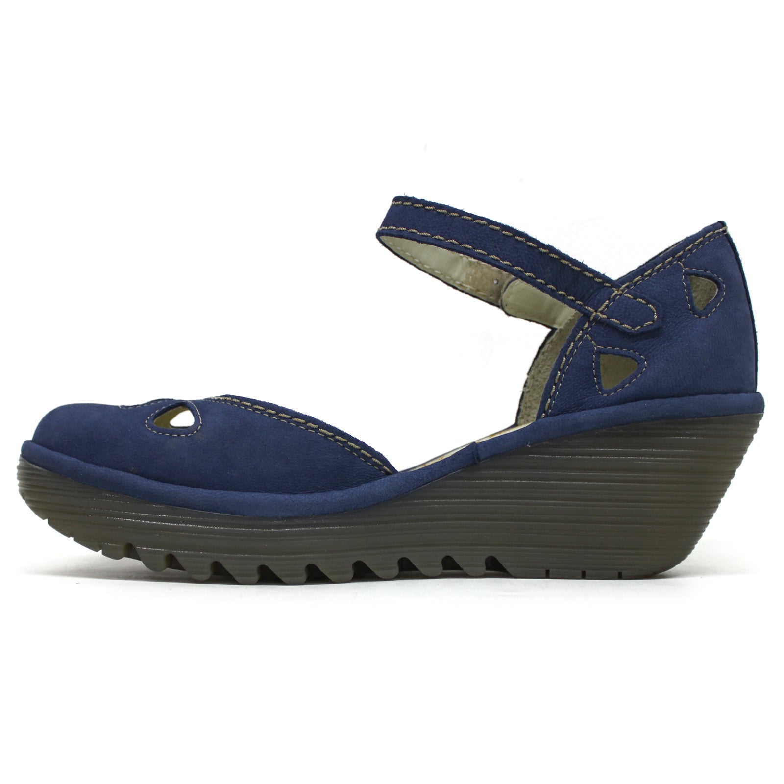 Fly London YUNA Cupido Leather Womens Sandals#color_blue