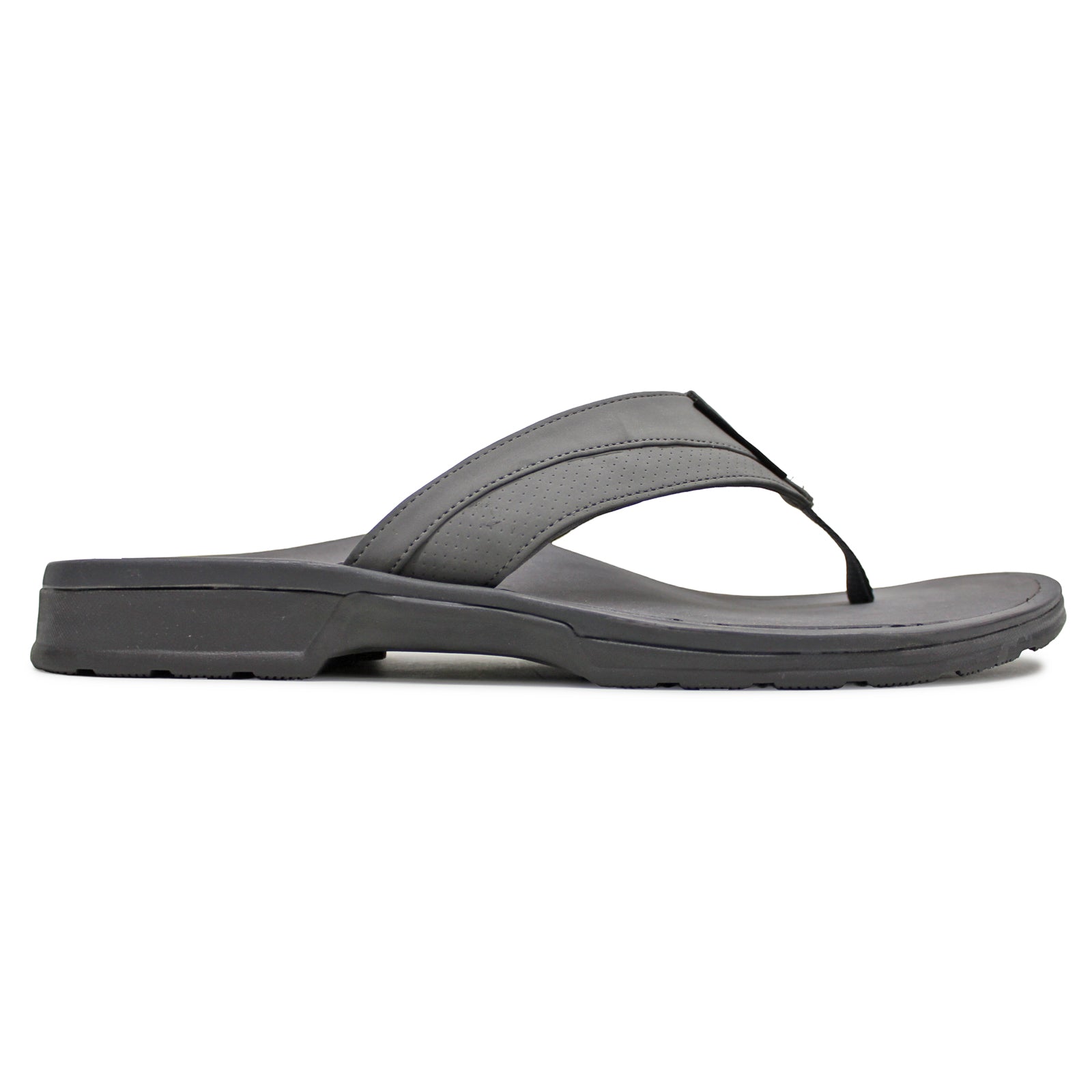 Vionic Wyatt H9636S1020 Textile Synthetic Mens Sandals - Charcoal - 44#color_charcoal