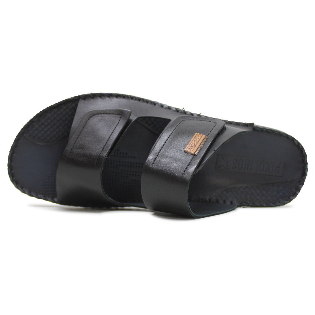 Pikolinos Tarifa 06J-0084 Leather Mens Sandals#color_black