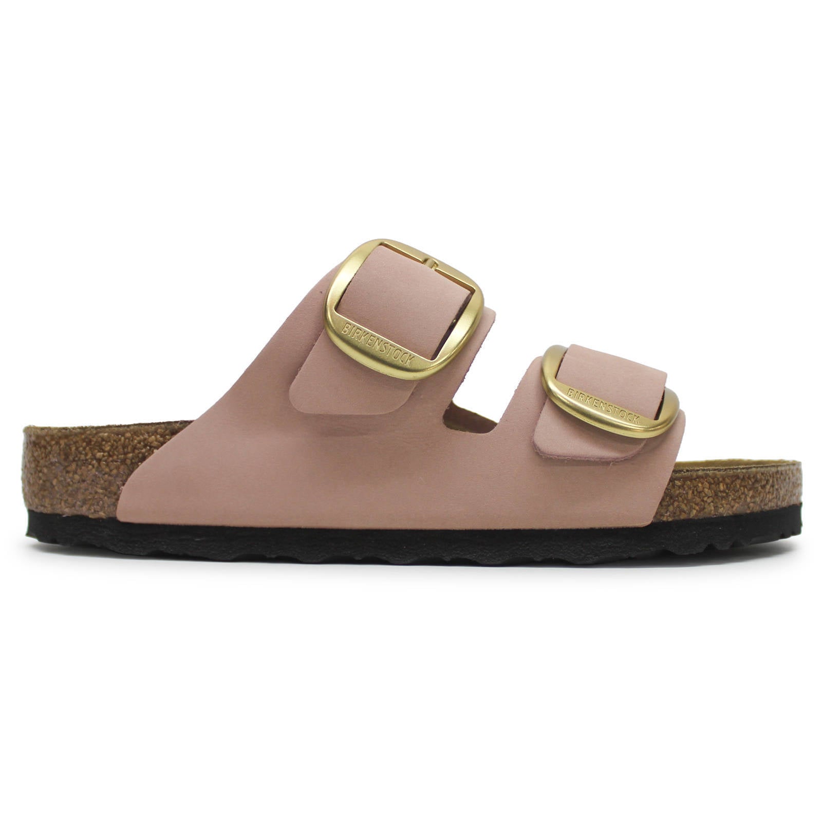 Birkenstock Arizona Big Buckle Nubuck Leather Unisex Sandals#color_Soft Pink