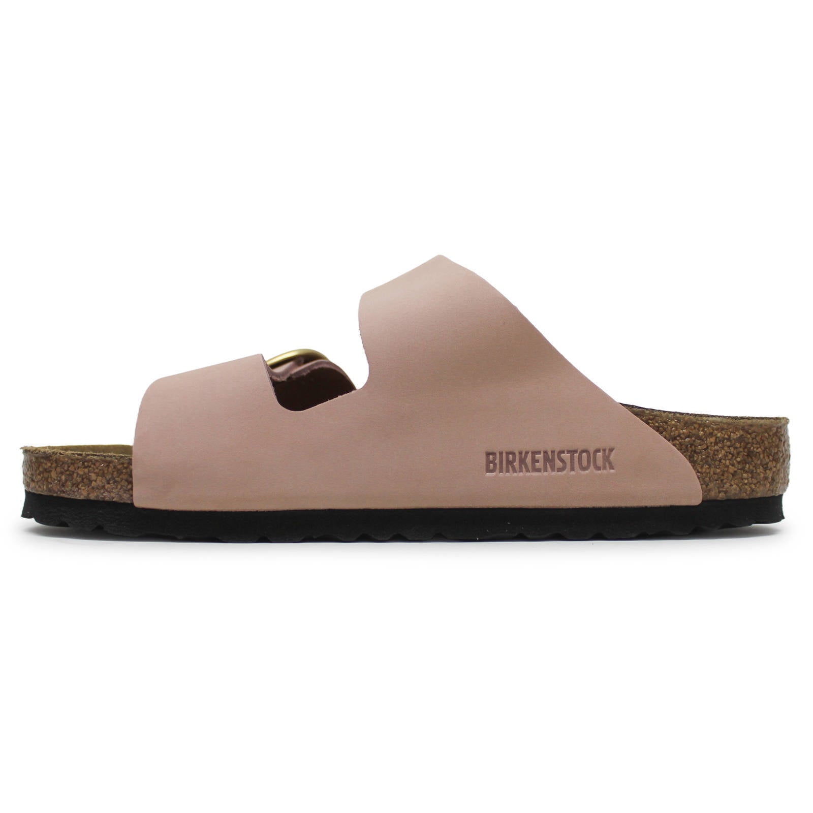 Birkenstock Arizona Big Buckle Nubuck Leather Unisex Sandals#color_Soft Pink