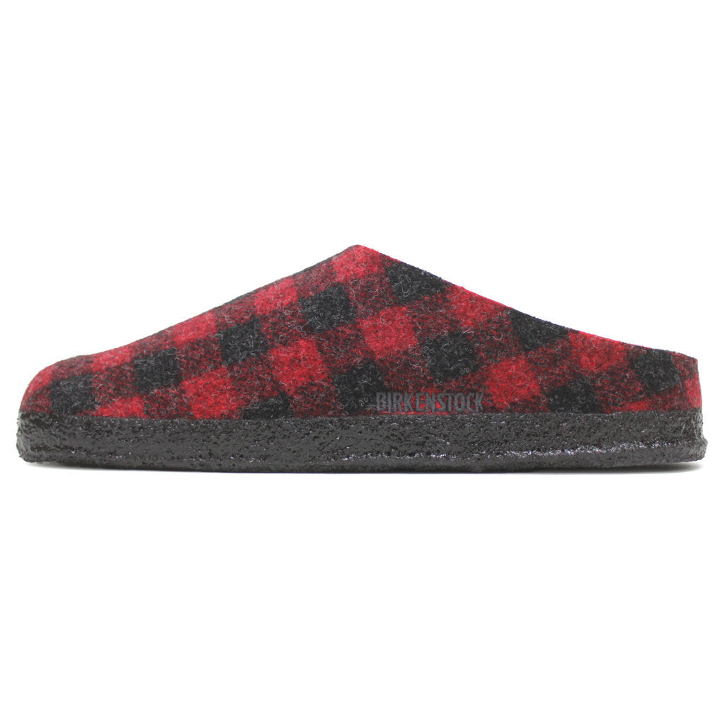 Birkenstock Zermatt Rivet Split Wool Unisex Sandals#color_plaid red