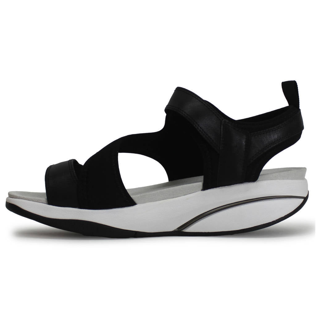 MBT Aza Leather Synthetic Womens Sandals#color_black