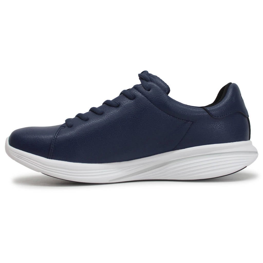 MBT Kuni Synthetic Leather Mens Trainers#color_navy