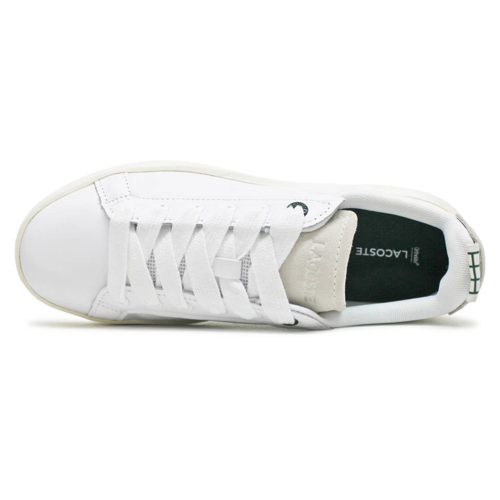 Lacoste Carnaby Platform Leather Womens Trainers#color_white off white