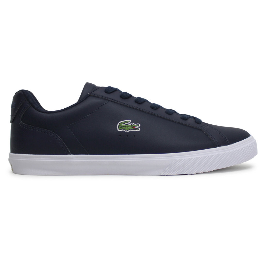 Lacoste Lerond Pro BL Leather Synthetic Mens Trainers#color_navy white