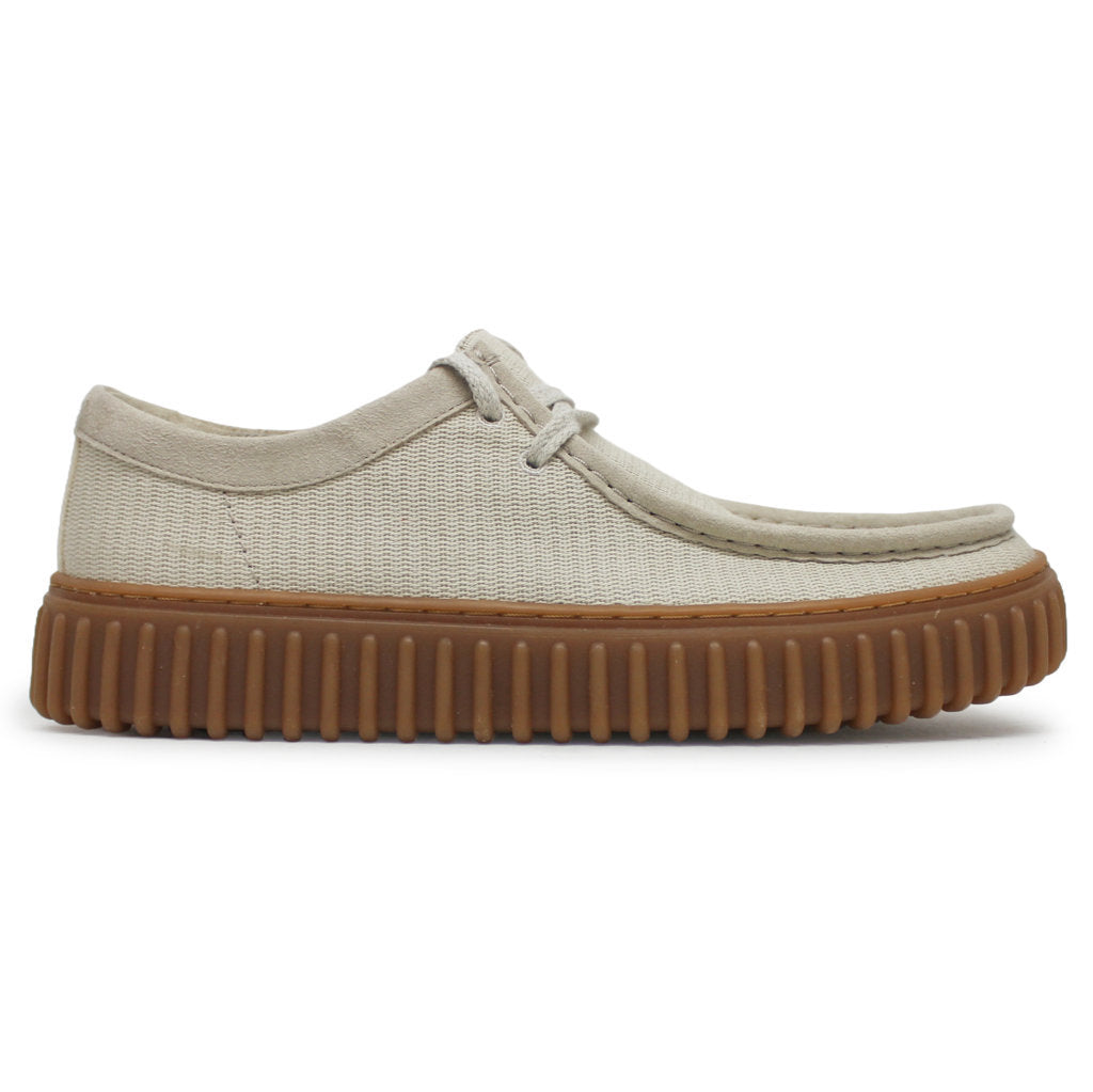 Clarks Torhill Lo Textile Mens Shoes#color_Off White