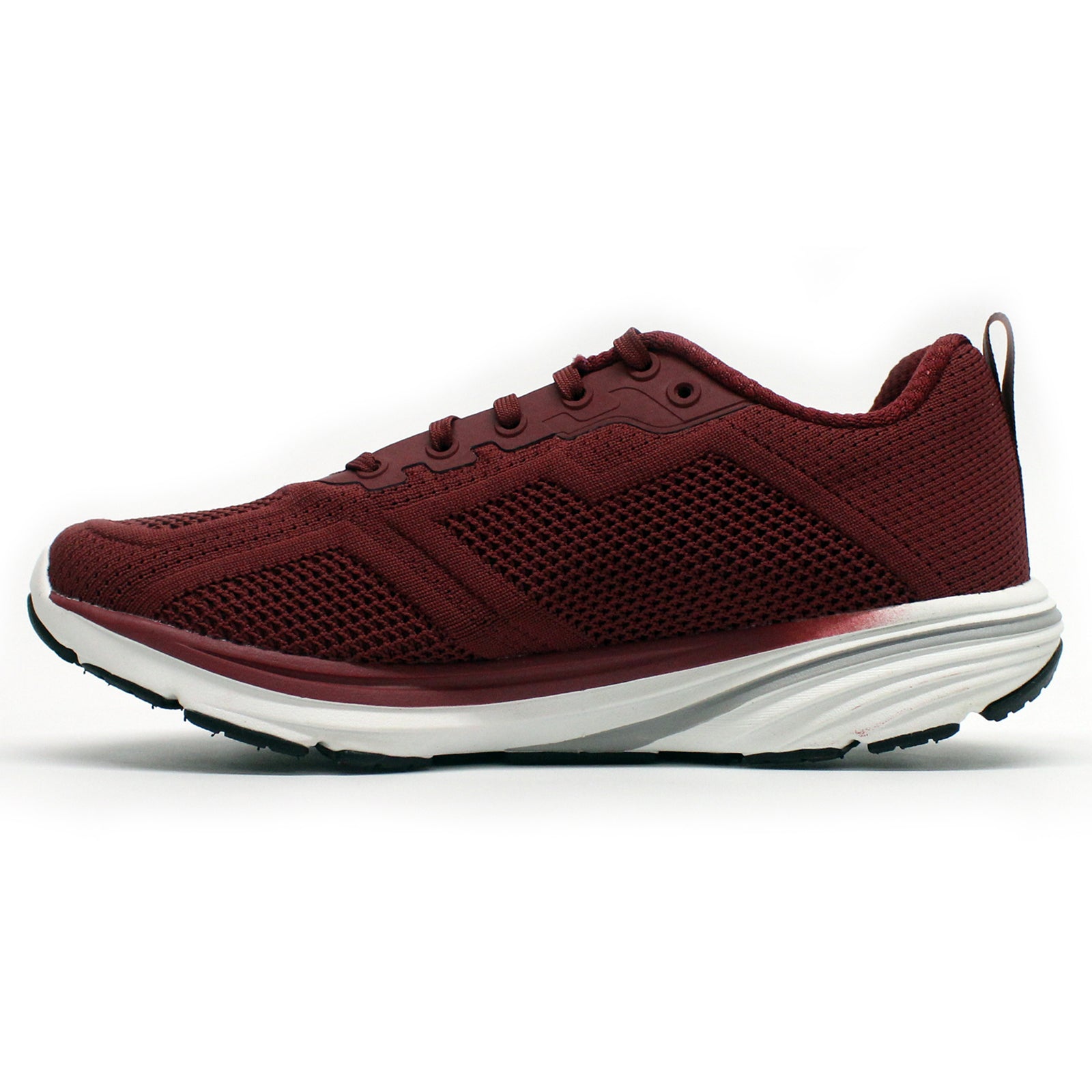 MBT Wave III Textile Synthetic Womens Trainers#color_burgundy