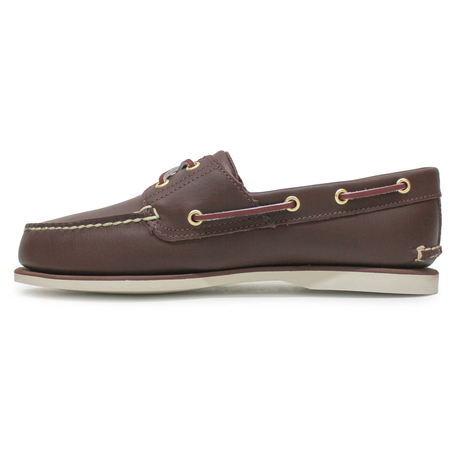 Timberland Classic Boat Full Grain Leather Mens Shoes#color_Mid Brown