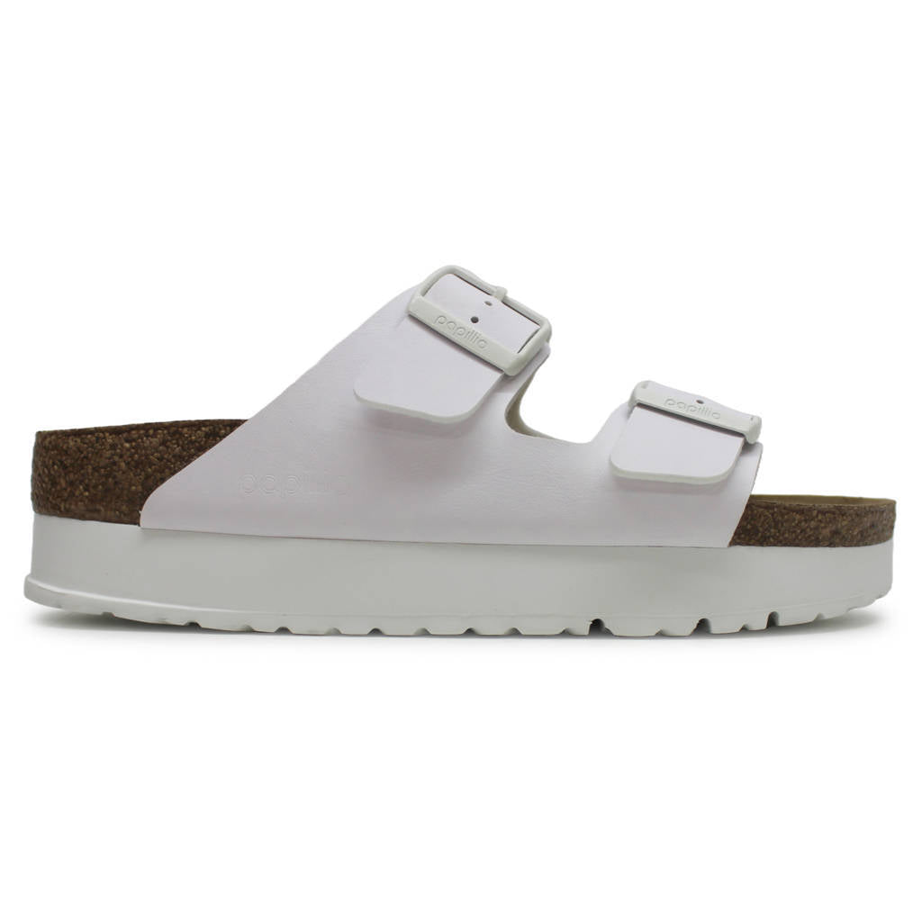 Papillio Arizona PAP Flex Platform Birko-Flor Unisex Sandals#color_white