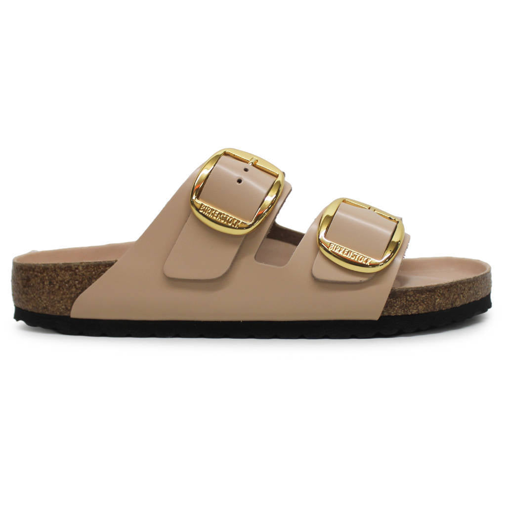 Birkenstock Arizona Big Buckle Patent Leather Unisex Sandals#color_high shine new beige