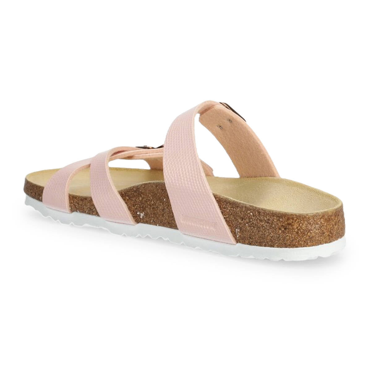 Birkenstock Franca Birko-Flor Unisex Sandals#color_shiny lizard light rose