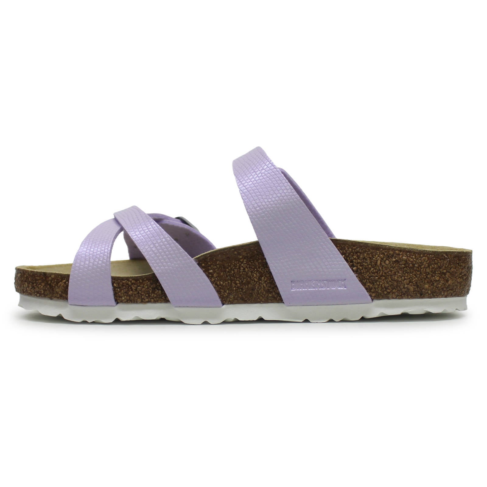 Birkenstock Franca Birko-Flor Unisex Sandals#color_Shiny Lizard Purple Fog