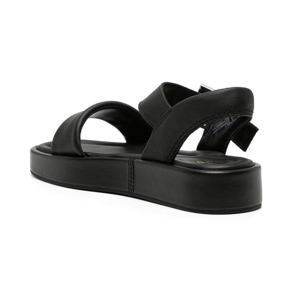 Clarks Alda Strap Leather Women's Sandals#color_black