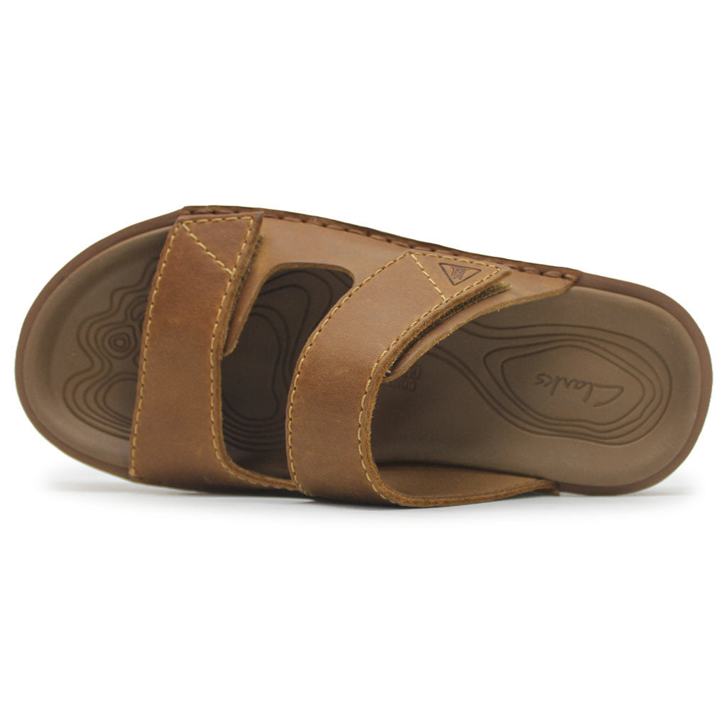 Clarks Litton Strap Leather Men's Sandals#color_tan