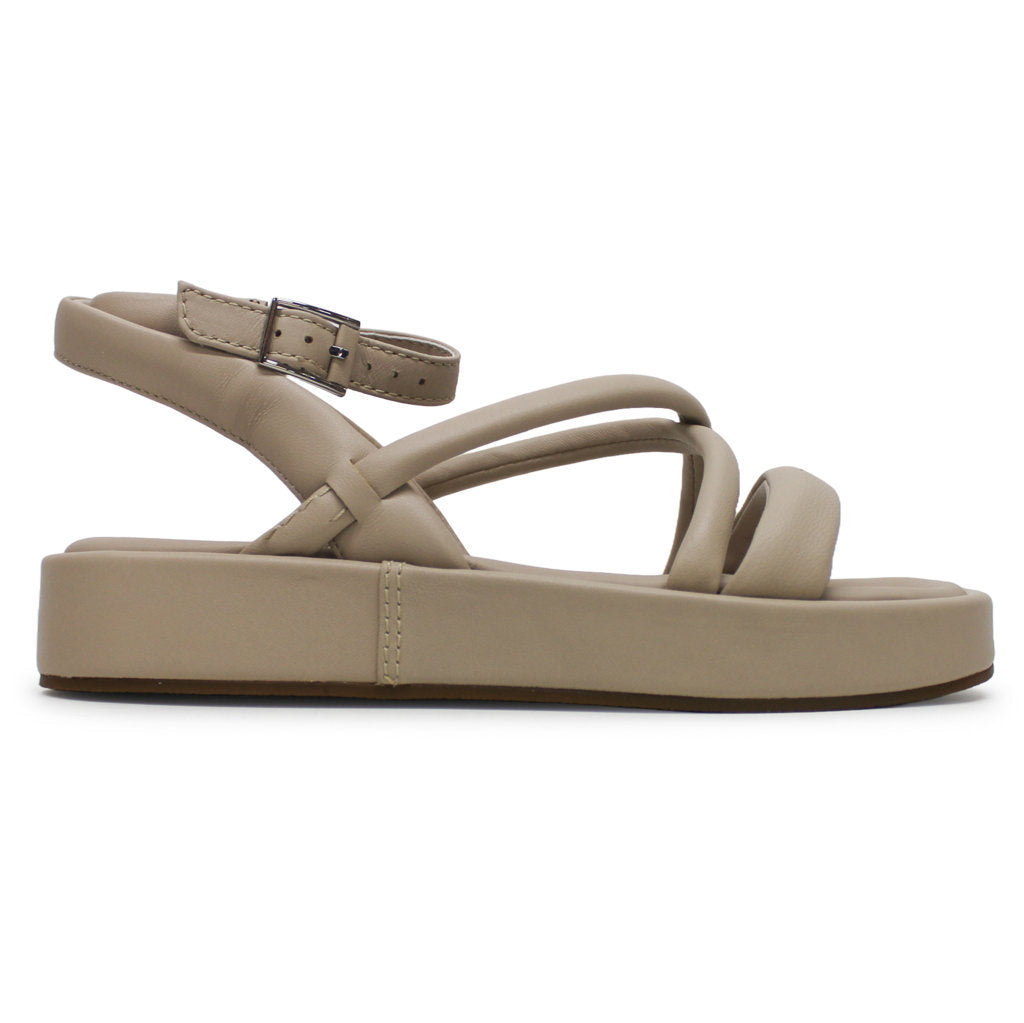 Clarks Alda Cross Leather Women's Sandals#color_sand