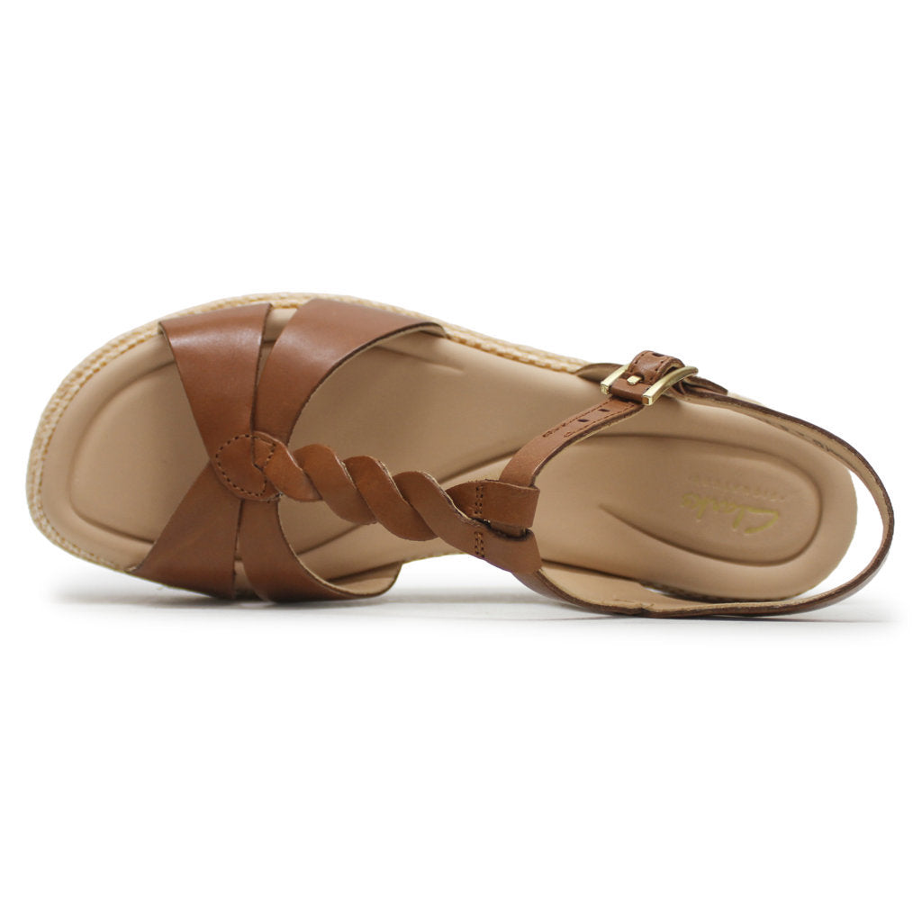 Clarks Kimmei Twist Leather Women's Sandals#color_tan