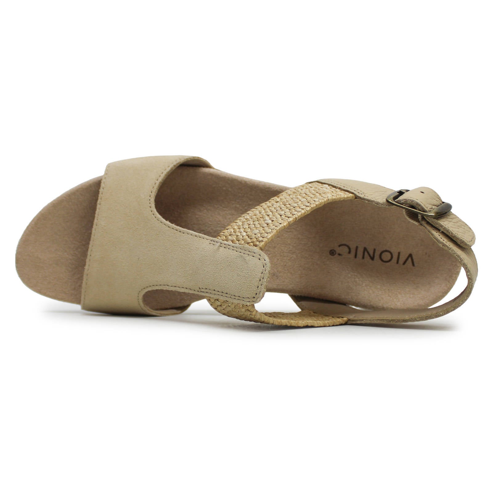 Vionic Kaytie Suede Womens Sandals#color_semolina