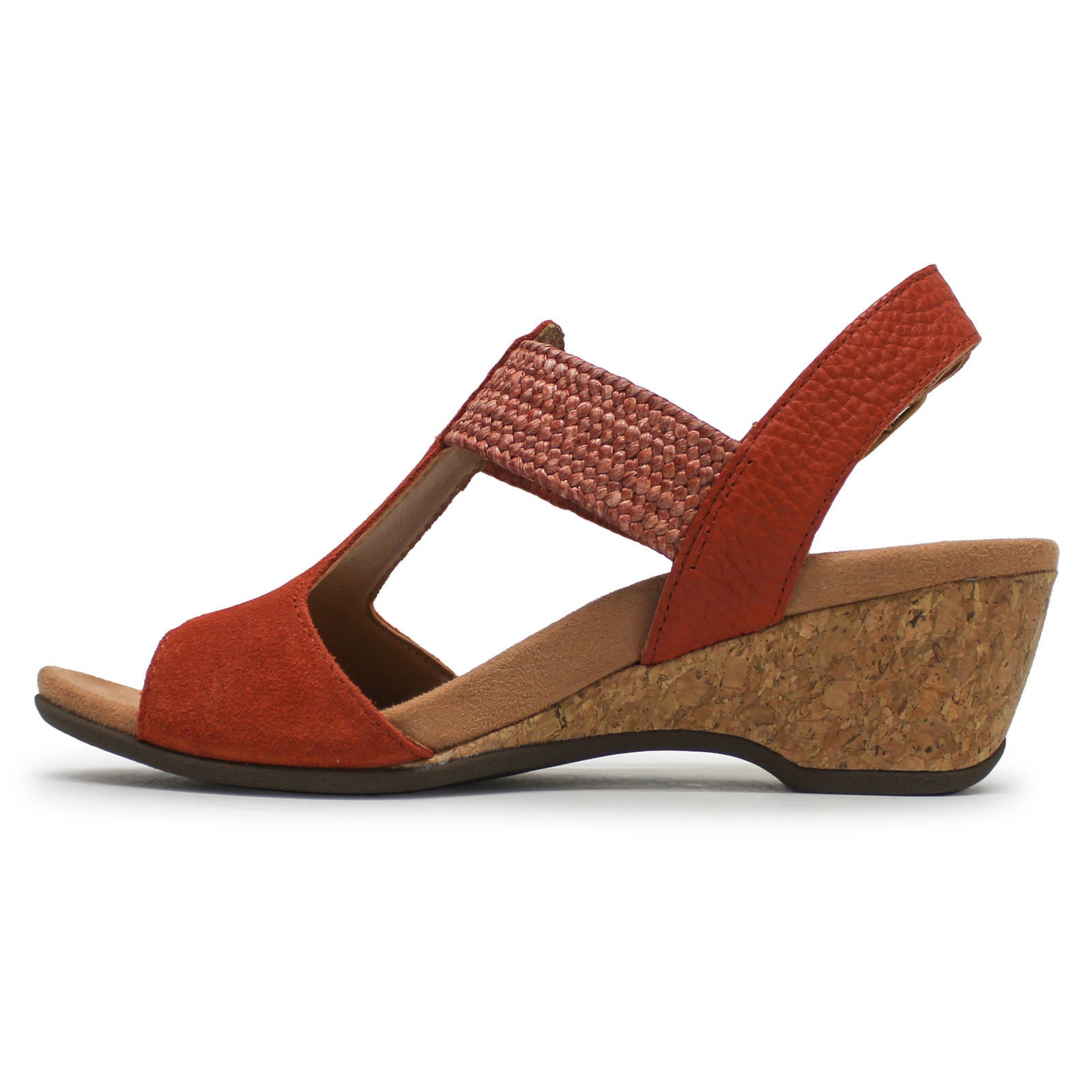 Vionic Kaytie Suede Womens Sandals#color_clay