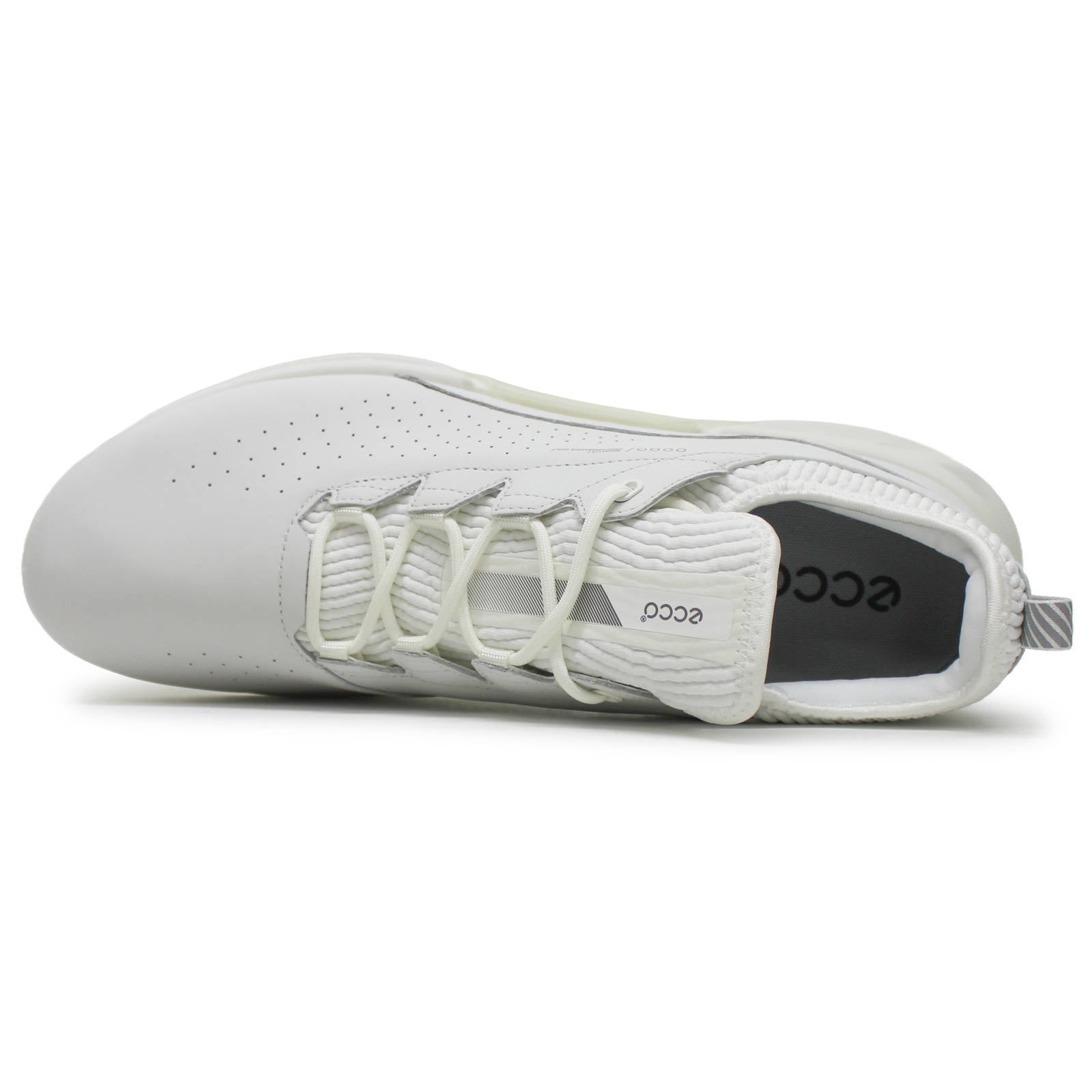 Ecco Golf Biom C4 Leather Textile Mens Trainers#color_white