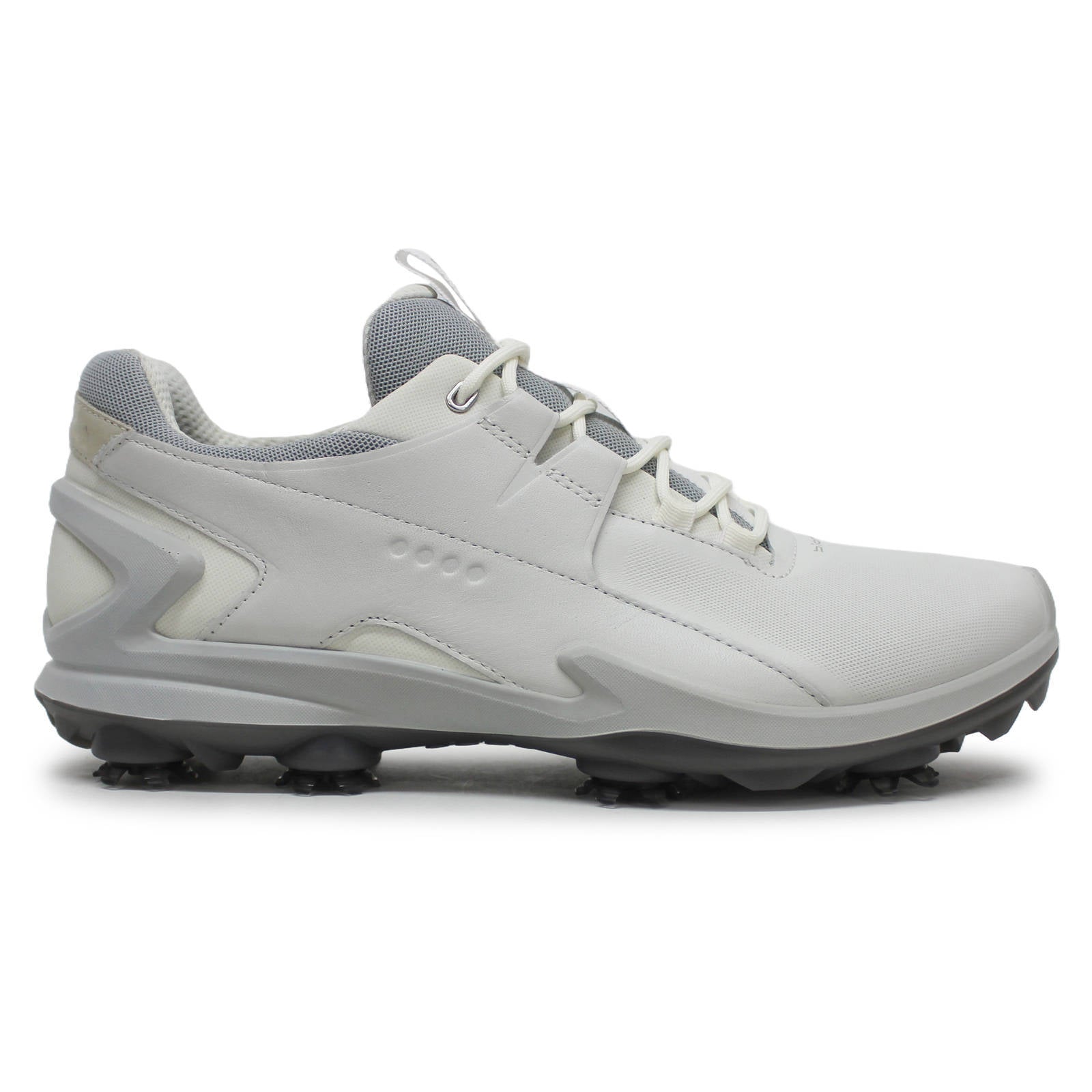 Ecco Golf Biom Tour Leather Synthetic Mens Trainers#color_white