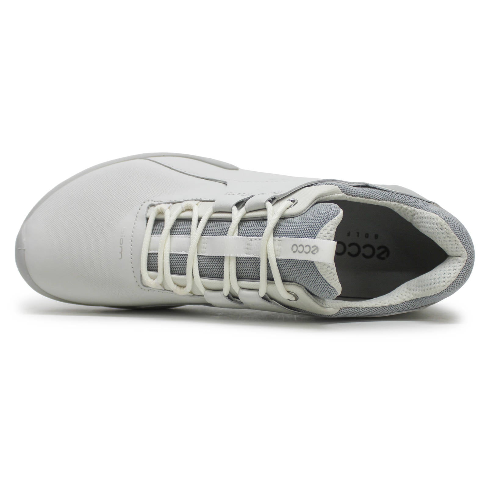 Ecco Golf Biom Tour Leather Synthetic Mens Trainers#color_white