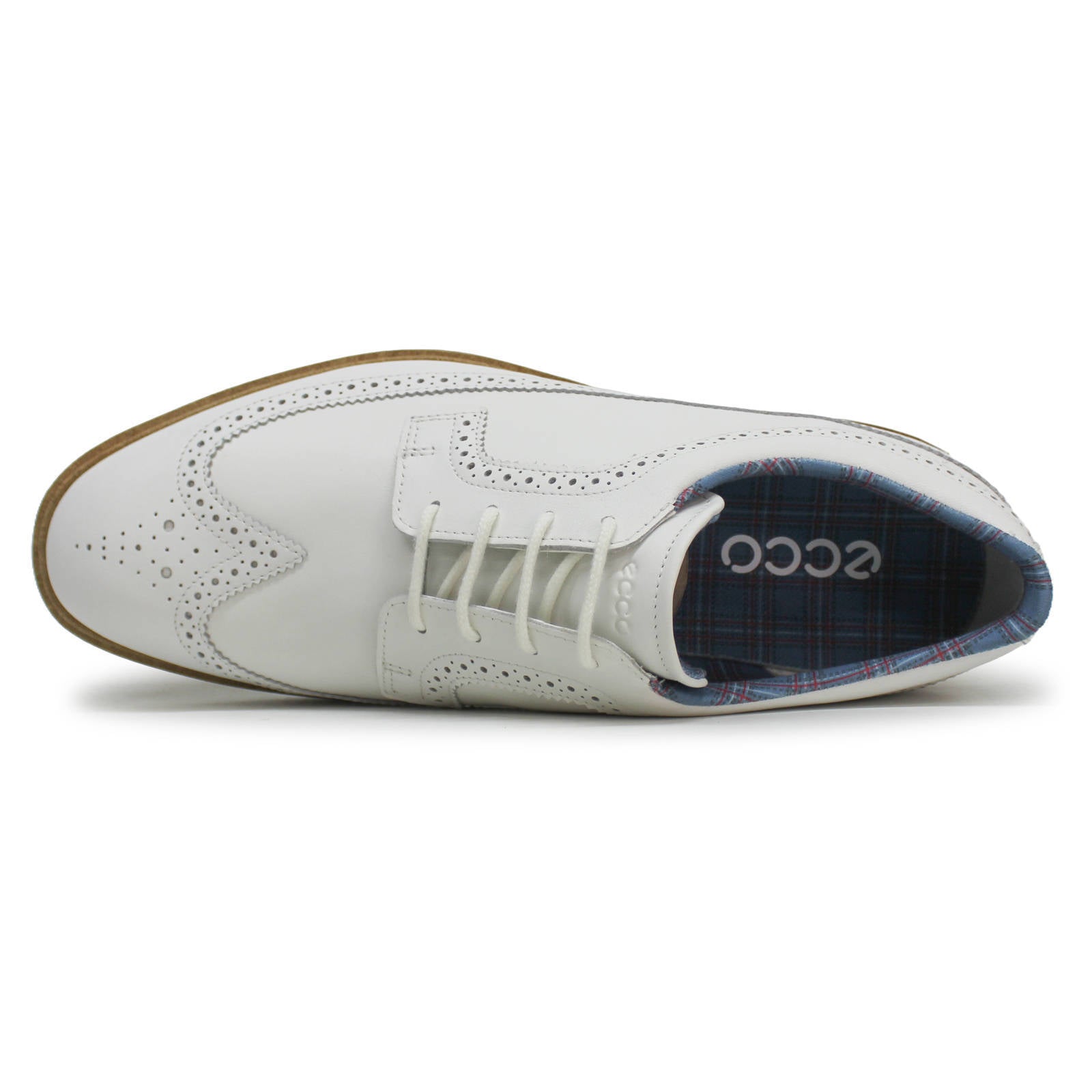 Ecco Golf Classic Hybrid 110224 Leather Mens Shoes#color_white