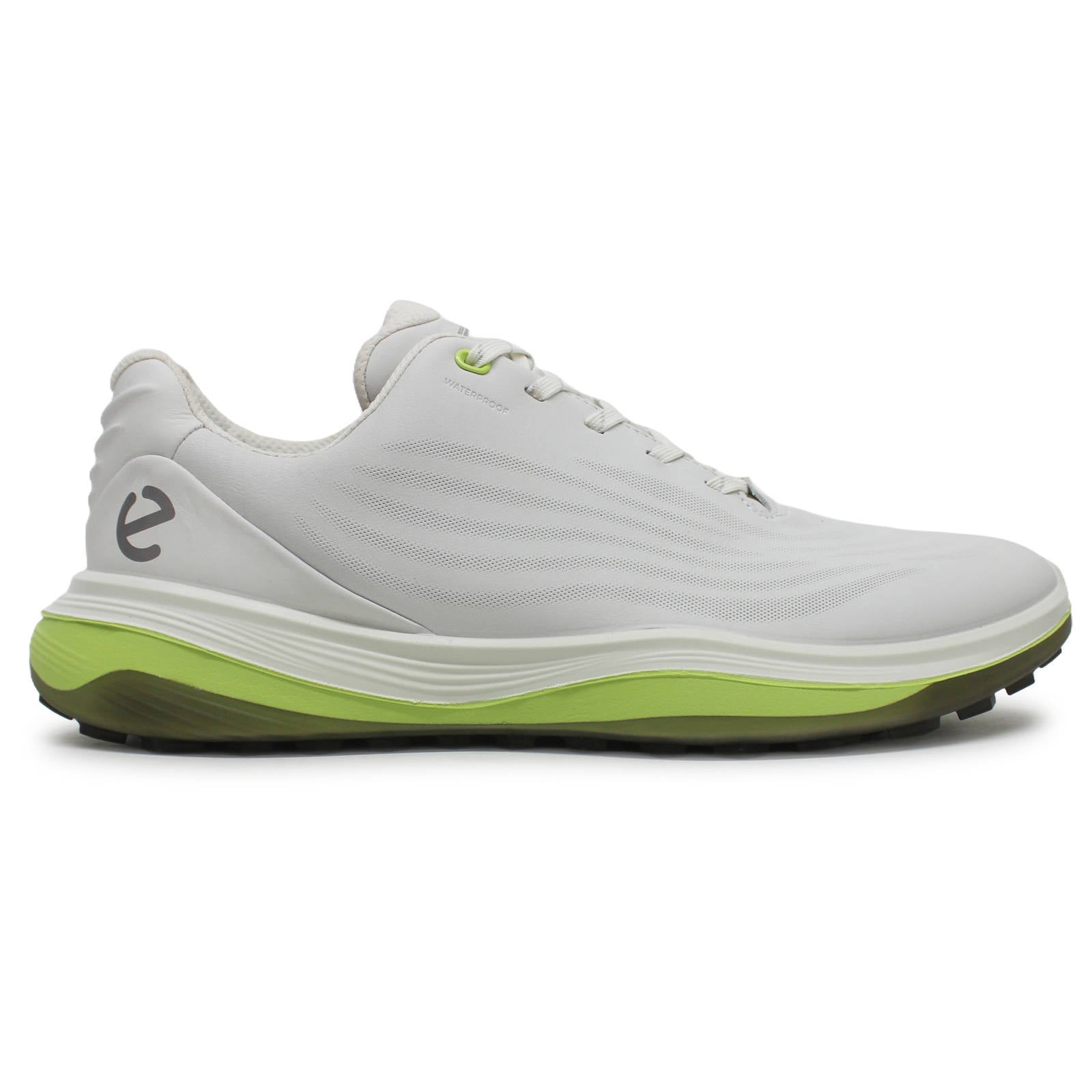 Ecco Golf LT1 Leather Mens Trainers#color_white