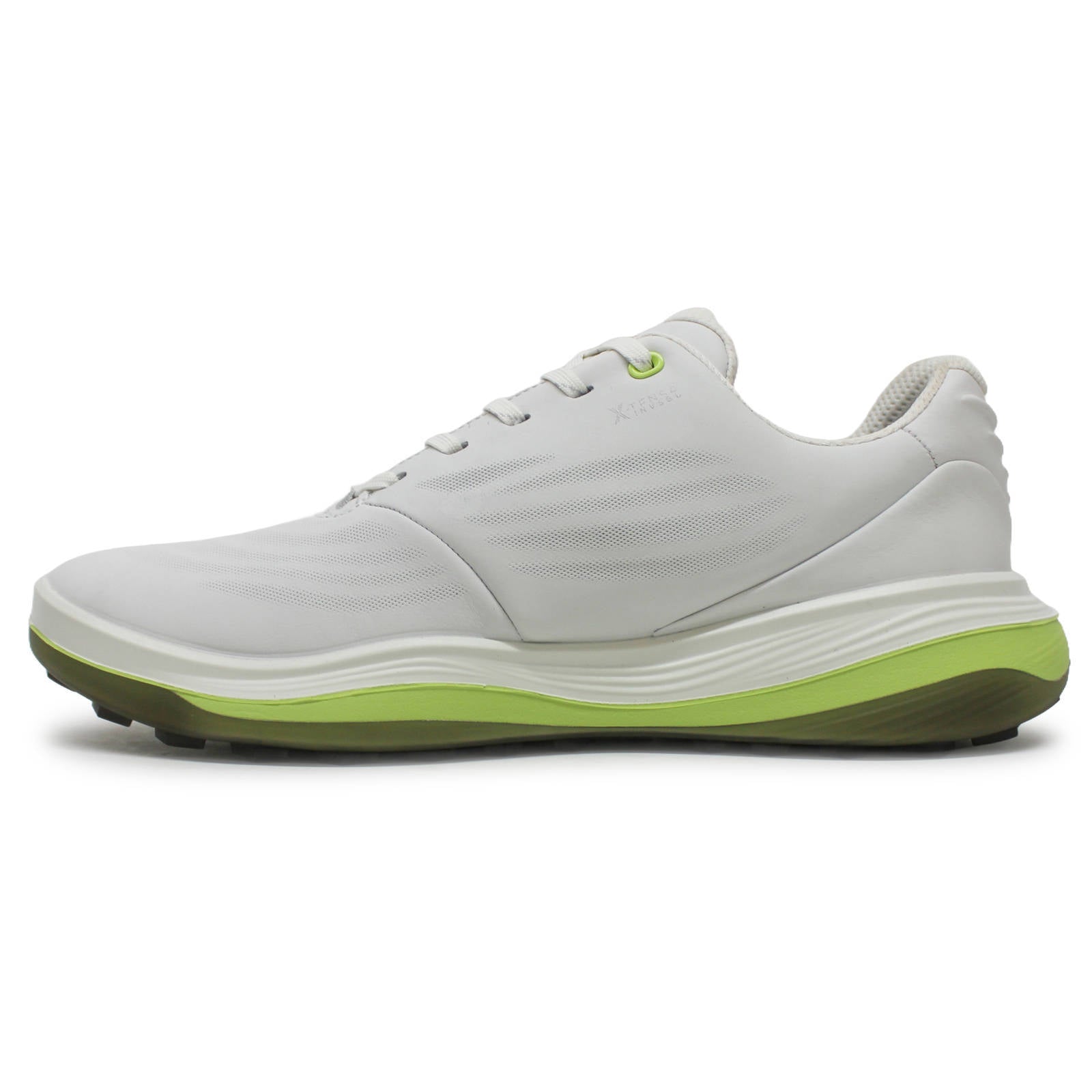 Ecco Golf LT1 Leather Mens Trainers#color_white