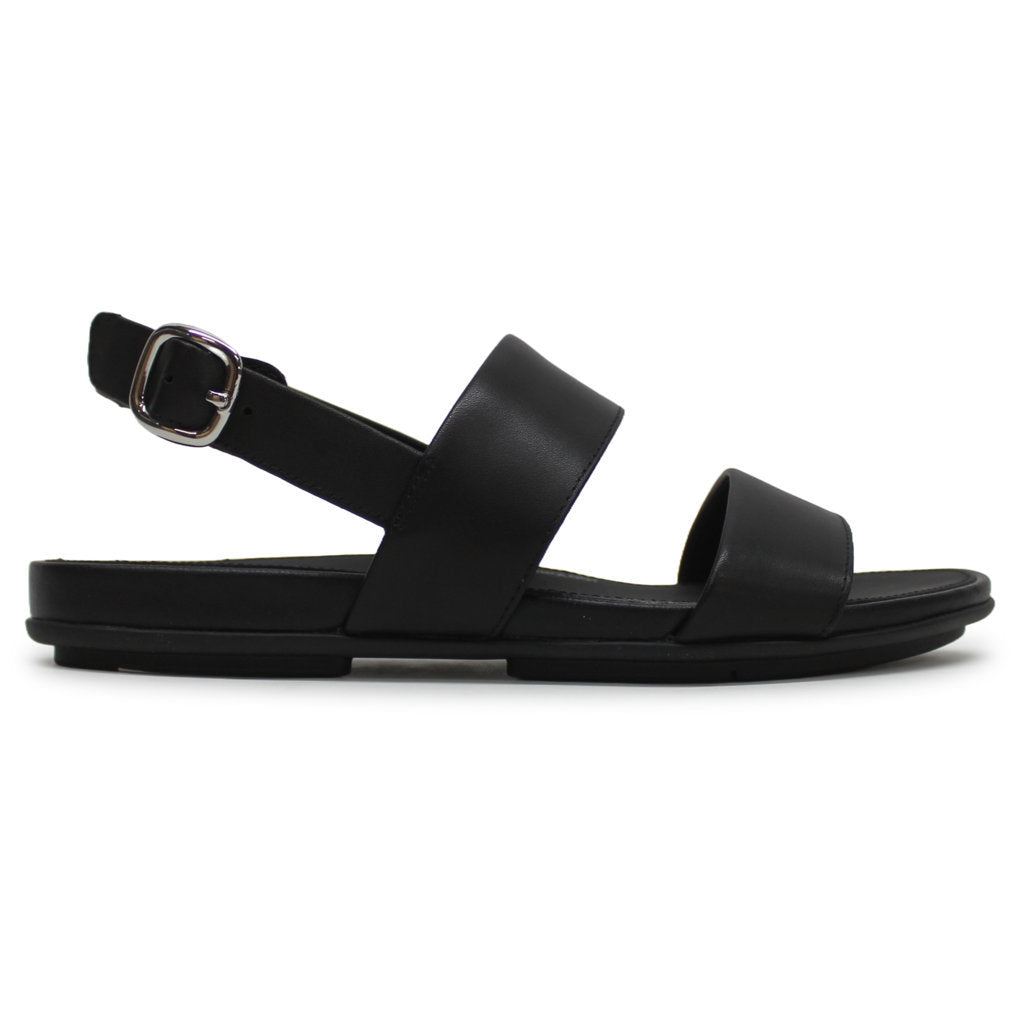 FitFlop Gracie Back Strap Leather Womens Sandals#color_all black