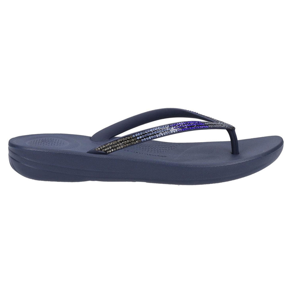 FitFlop Iqushion Ombre Sparkle Synthetic Womens Sandals#color_midnight navy