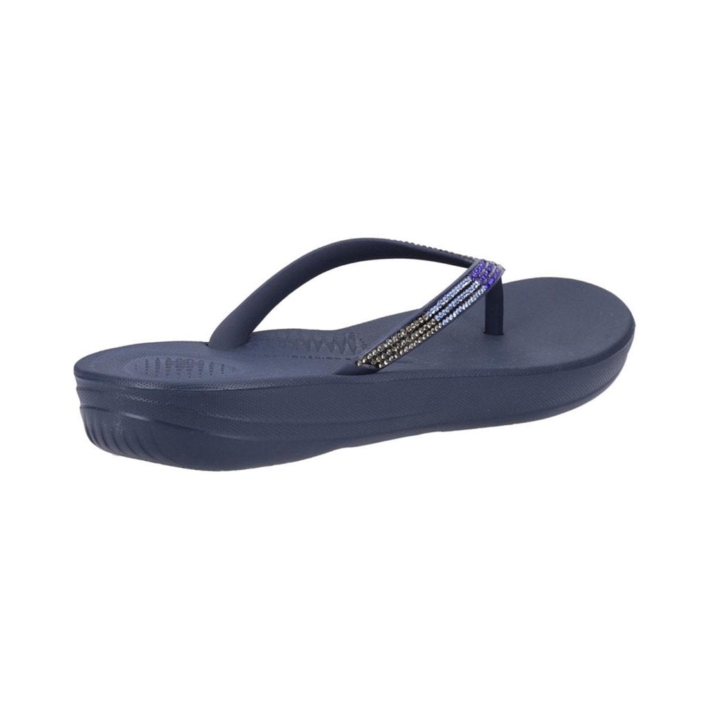 FitFlop Iqushion Ombre Sparkle Synthetic Womens Sandals#color_midnight navy