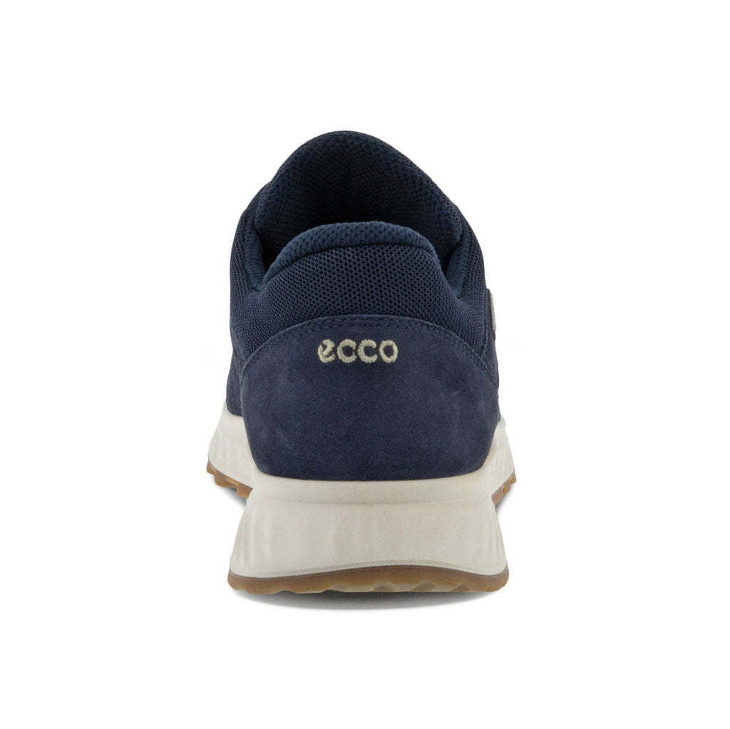 Ecco Exostride Nubuck Leather Womens Trainers#color_night sky