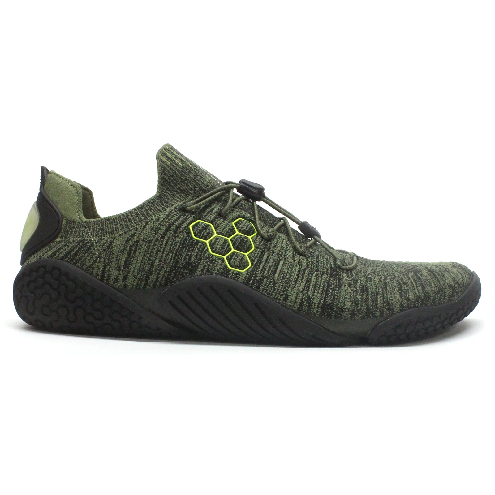 Vivobarefoot M Flex Textile Synthetic Mens Trainers#color_forest green acid lime