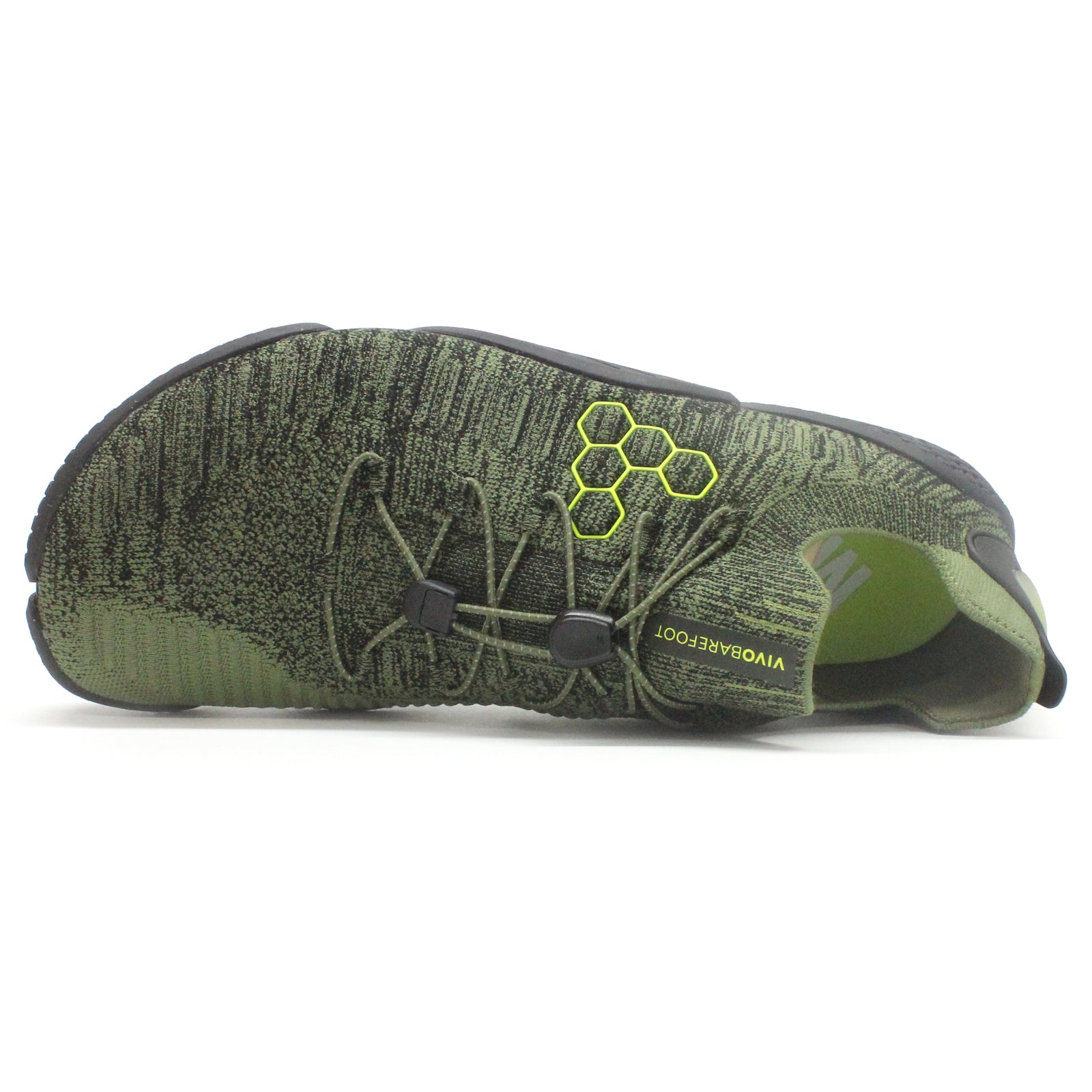 Vivobarefoot M Flex Textile Synthetic Mens Trainers#color_forest green acid lime